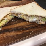 タラモサラダのサンドイッチ